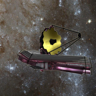 Vue d'artiste du James Webb Space Telescope.

© NASA[...]